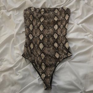 Snakeskin bodysuit